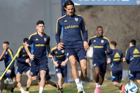 Boca durante su entrenamiento