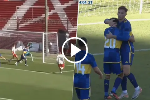 VIDEO | El resumen de la victoria de la Reserva de Boca vs. Huracán con un golazo y un increíble récord