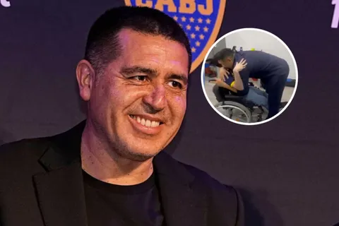 La promesa de Riquelme a un hincha de Boca en su emotivo encuentro: "Este año vamos a ganar todo"