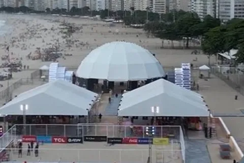 Fan Zone en la Playa de Copacabana