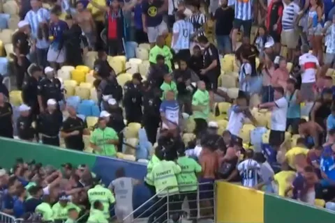 VIDEO | Escándalo en Argentina-Brasil: las imágenes del papelón de la policía brasileña