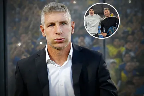 Palermo se lanzó como jugador de pádel, con un ex Boca como dupla