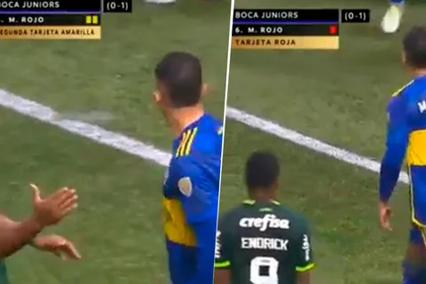 VIDEO | Qué hizo Rojo cuando Endrick lo quiso saludar tras la expulsión