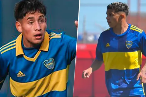 Tomás Aranda y Leonel Flores, los 2 juveniles de Boca que firmaron su primer contrato