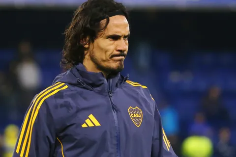 Edinson Cavani, delantero de Boca