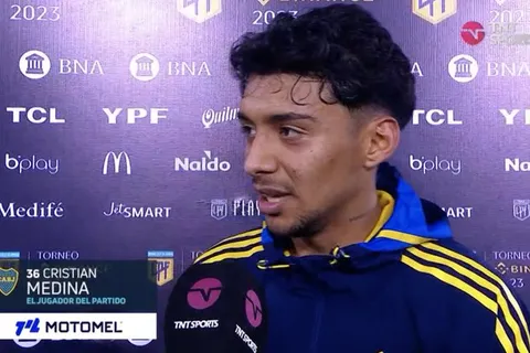 Medina tras Boca vs. Sarmiento