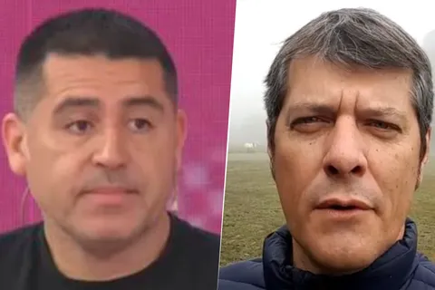 Juan Román Riquelme y Mario Pergolini