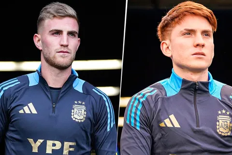 Nicolás Valentini y Valentín Barco en la Selección Argentina