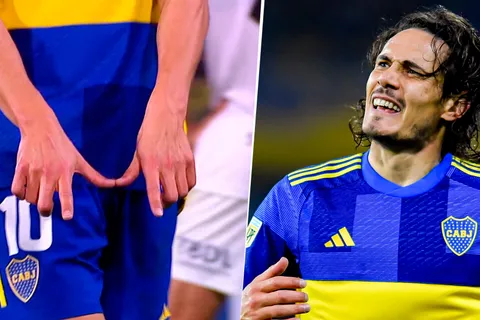 Ya se sabe: a quién le dedicó Edinson Cavani el festejo de su gol a Vélez