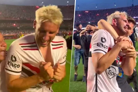 VIDEO | Ex Boca: la emoción hasta las lágrimas de Calleri tras consagrarse campeón en San Pablo