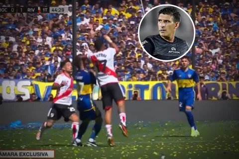 No se puede creer: la postura del cuerpo arbitral sobre el codazo de Paulo Díaz a Weigandt