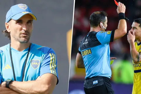 La queja de Diego Martínez al árbitro por la expulsión a Lautaro Blanco: "No me pareció..."