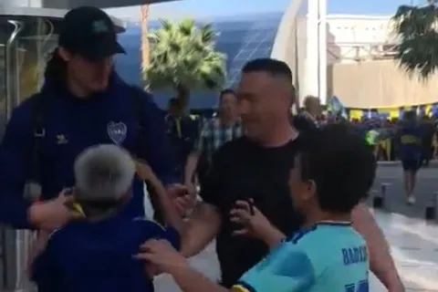 Edinson Cavani en Mendoza