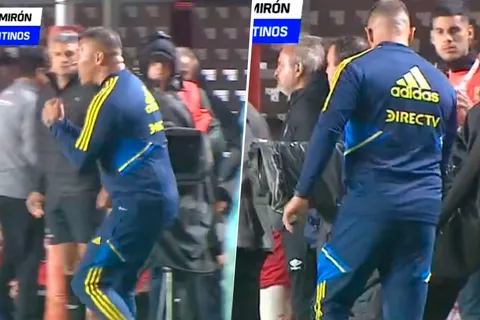 VIDEO | No se vio: el gesto de dos referentes con Almirón en el gol de Boca