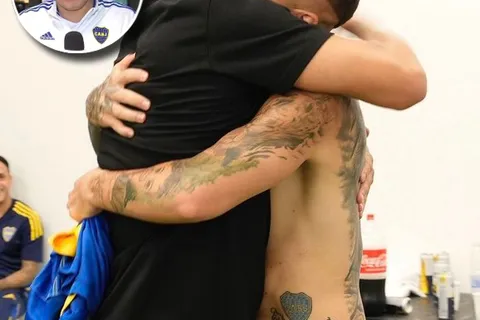 Juan Román Riquelme y Darío Benedetto
