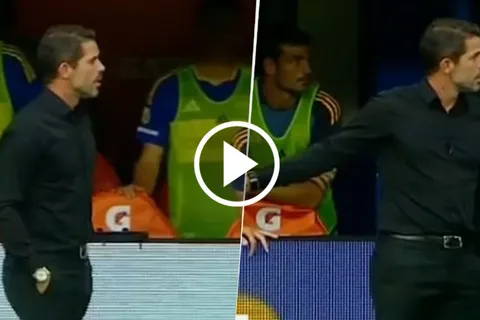 VIDEO | Gago le marcó un error al cuarto árbitro durante el partido de Boca ante Argentinos Juniors: "Te estás equivocando"