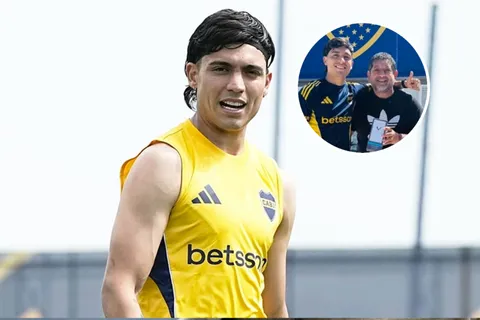 Exequiel Zeballos pagó la apuesta que perdió con Paredes: el regalo que tuvo que hacerle a su padre