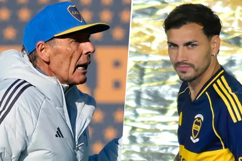La primera decisión de Russo con Paredes en la práctica de Boca