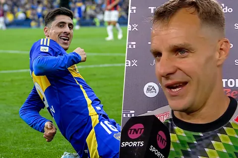 El Ruso Rodríguez contó qué habló con Merentiel ni bien terminó el partido: "Le dije eso"