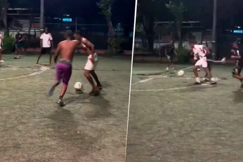 Hinestroza, antes de llegar a Boca, jugó un picado con amigos en el que no se guardaron nada