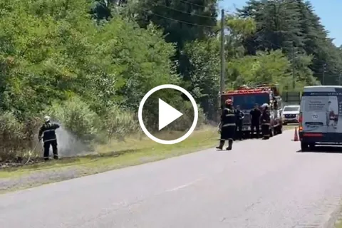 VIDEO | Incendio al lado de Boca Predio: qué pasó a metros de donde entrena el plantel