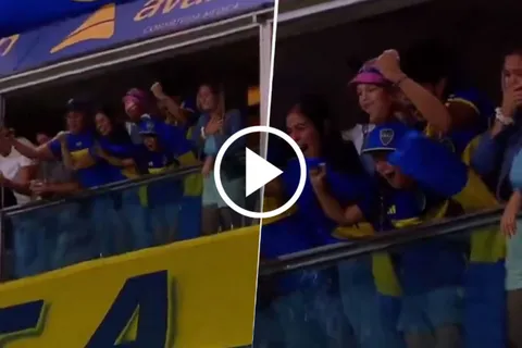 VIRAL | La emotiva reacción de la mujer de Edinson Cavani tras el triplete en La Bombonera