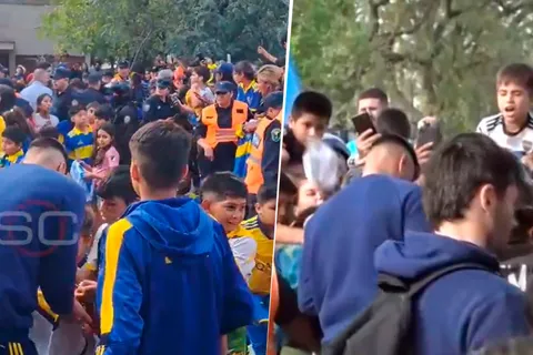 VIDEO | Locura por Boca en Santiago del Estero: así fue la llegada del plantel