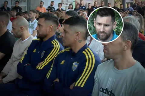 Rojo y "Chiquito" Romero, presentes en el homenaje que AFA le hizo a Messi