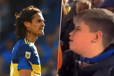 Apareció el hincha de Boca que criticó a Edinson Cavani cuando recién había llegado al club