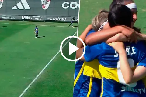 Con un gol olímpico, las Gladiadoras de Boca le ganaron 2 a 0 a River en el debut de la Liga