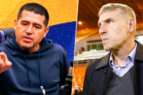 Juan Román Riquelme y Martín Palermo