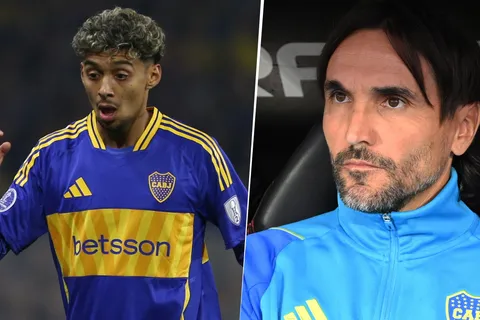 Cristian Medina y Diego Martínez en Boca