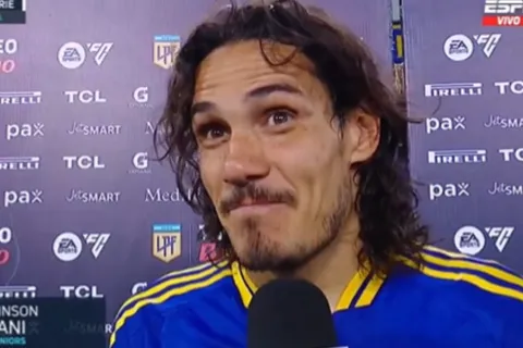 Edinson Cavani explicó qué le faltó a Boca para ganarle a Deportivo Riestra