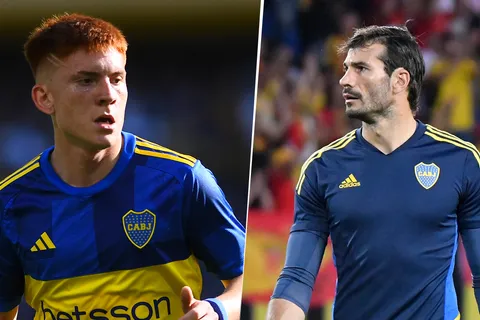 Valentín Barco y Javier García en Boca