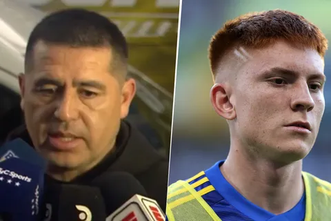 Juan Román Riquelme y Valentín Barco