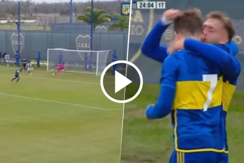 VIDEO | El golazo de Santiago Dalmasso en la Reserva de Boca ante Talleres para una victoria clave