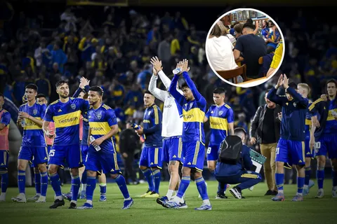 Viral: después del partido, Taborda estuvo en una pizzería junto a los hinchas