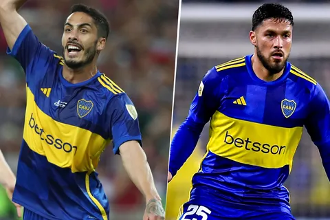 Nicolás Figal y Bruno Valdez en Boca