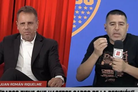 Juan Román Riquelme cruzó a un periodista al aire: "Te estás yendo a cualquier lado"