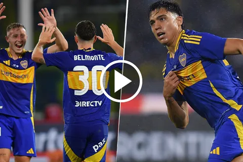 Los goles de Boca contra Vélez