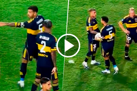 No se vio: la avivada de Paredes antes del penal que terminó en el segundo gol de Boca