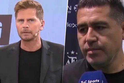 Sebastián Vignolo y Juan Román Riquelme