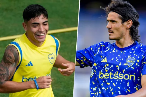 Luca Langoni vuelve a ser titular: así rindió la dupla junto a Edinson Cavani