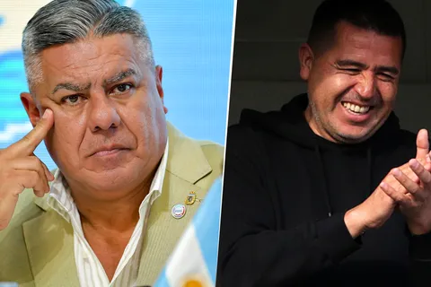 Claudio Tapia y Juan Román Riquelme