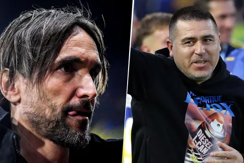 Diego Martínez y Juan Román Riquelme
