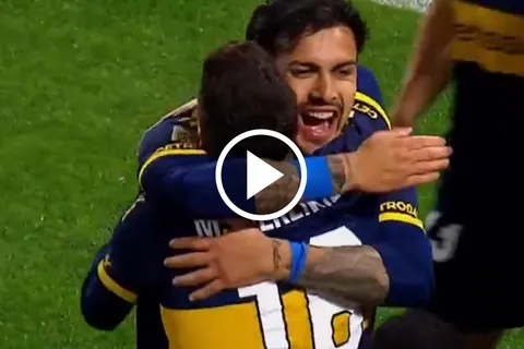 Con mucha clase: el gol de Merentiel para el 1-0 de Boca ante Banfield
