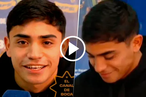 VIDEO | Luca Langoni se emocionó en su despedida de Boca: "Este club es todo para mí"