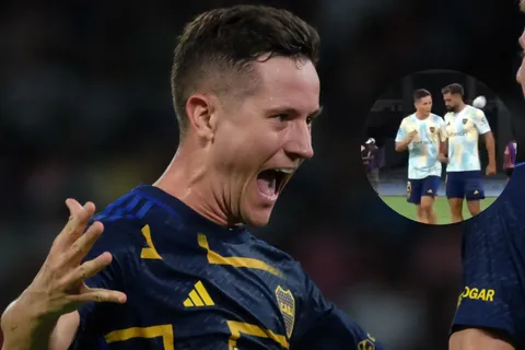 VIDEO | La charla entre Ander Herrera y Milton Giménez que terminó en gol de Boca