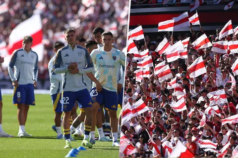 El gesto de Palacios a la hinchada de River y la insólita aparición del escudo de Boca en la pantalla del Monumental