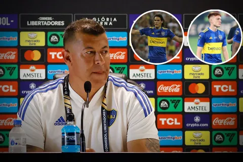Tras la derrota, Almirón reveló por qué sacó a Cavani y Barco